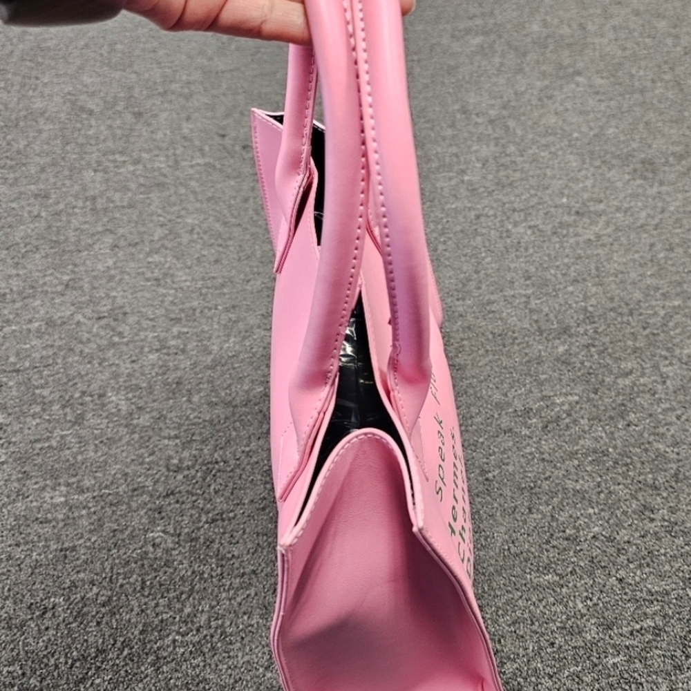Pink Designer Tote Bag NWOT - Picture 5 of 6